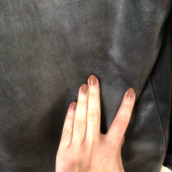 Vintage Long Leather Jacket - Picture 3 of 4